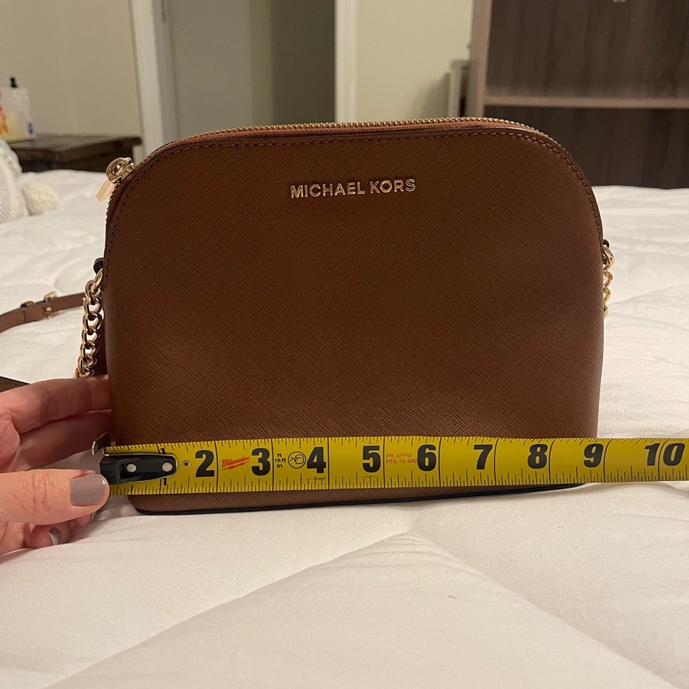 Michael Kors Brown Saffiano Cindy Crossbody - Picture 9 of 11